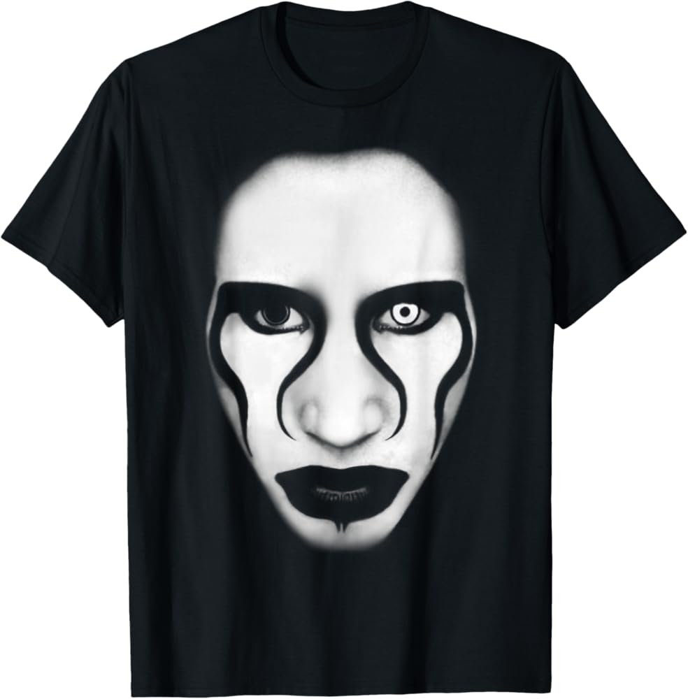 Amazon.com: Marilyn Manson – Face And Flag T-Shirt